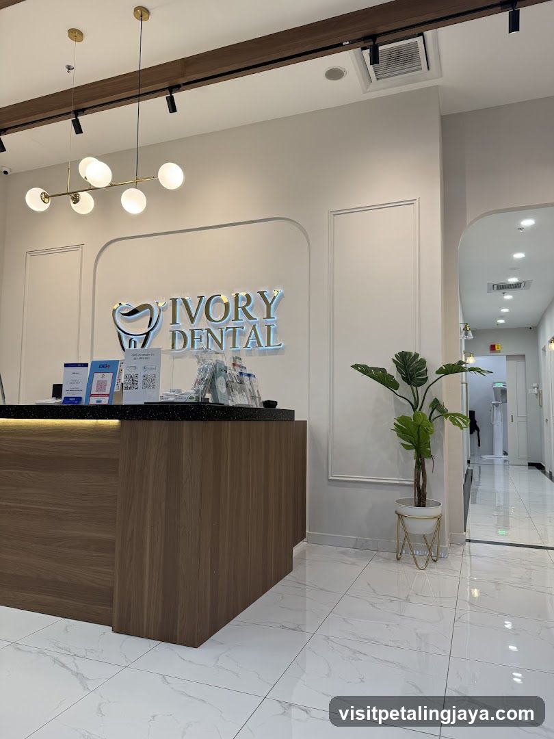Ivory Dental Reception Area