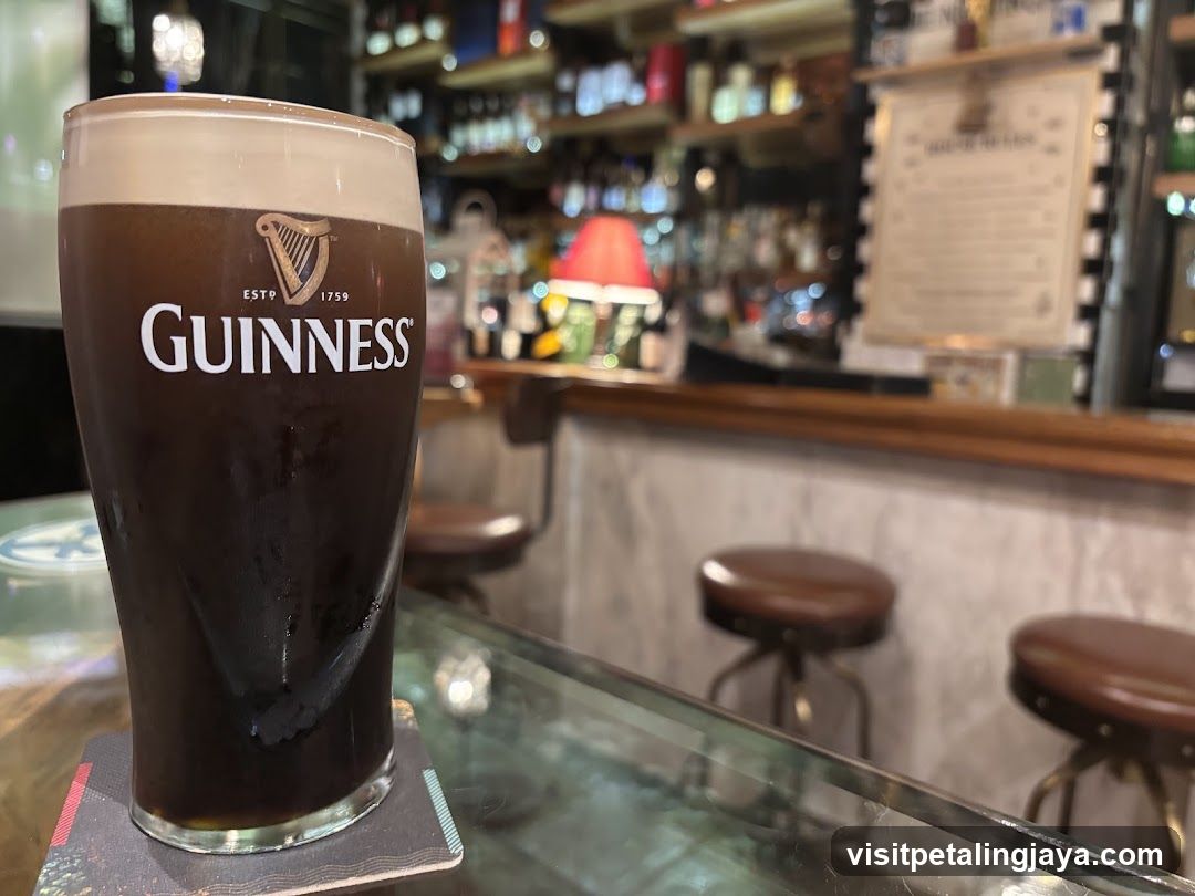 Guinness Pint at Bar