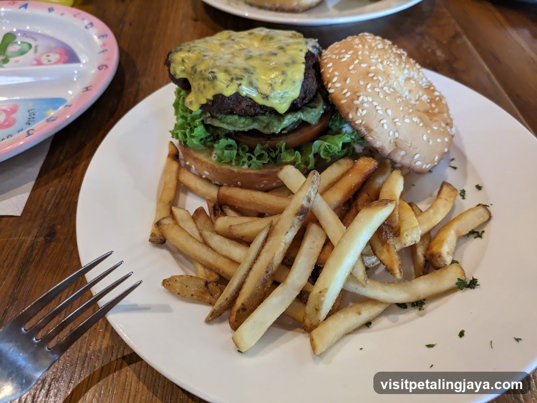 Burger and Fries Meal