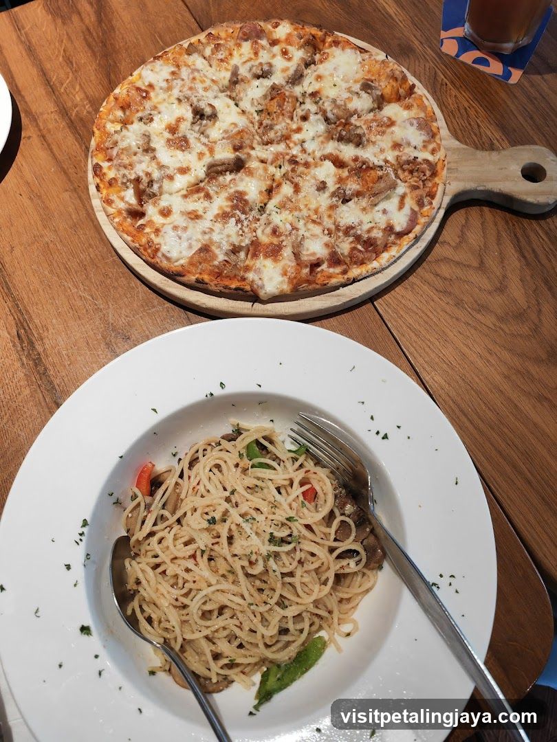 Pizza and Pasta Meal