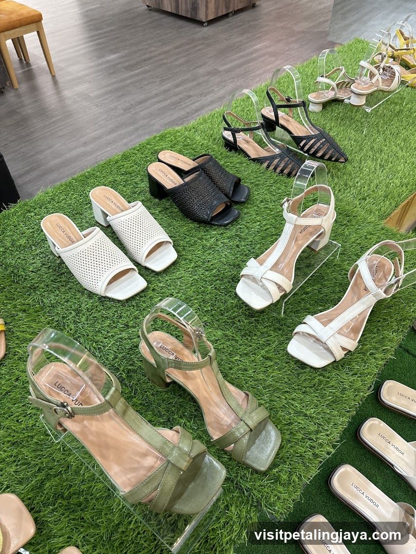 Shoe Display on Artificial Grass