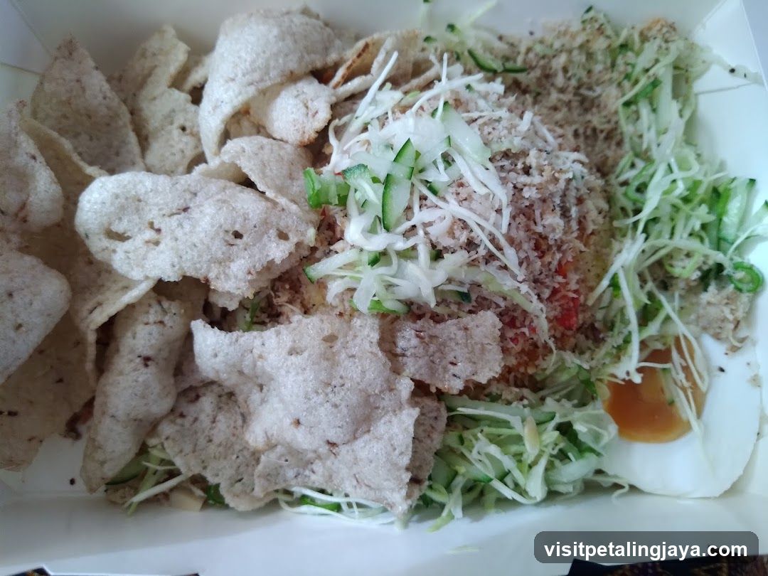 Food Container with Fried Chips and Salad