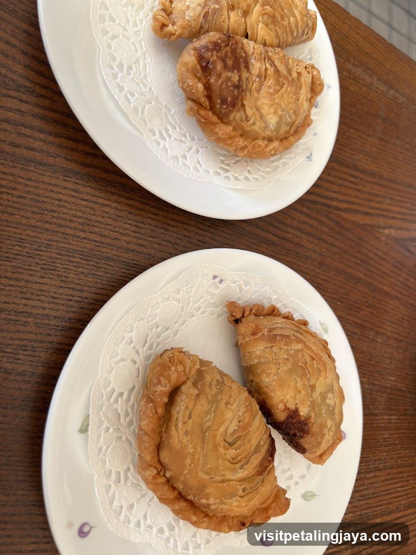 Pastries on plates