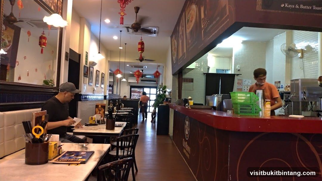 Interior of a cafe