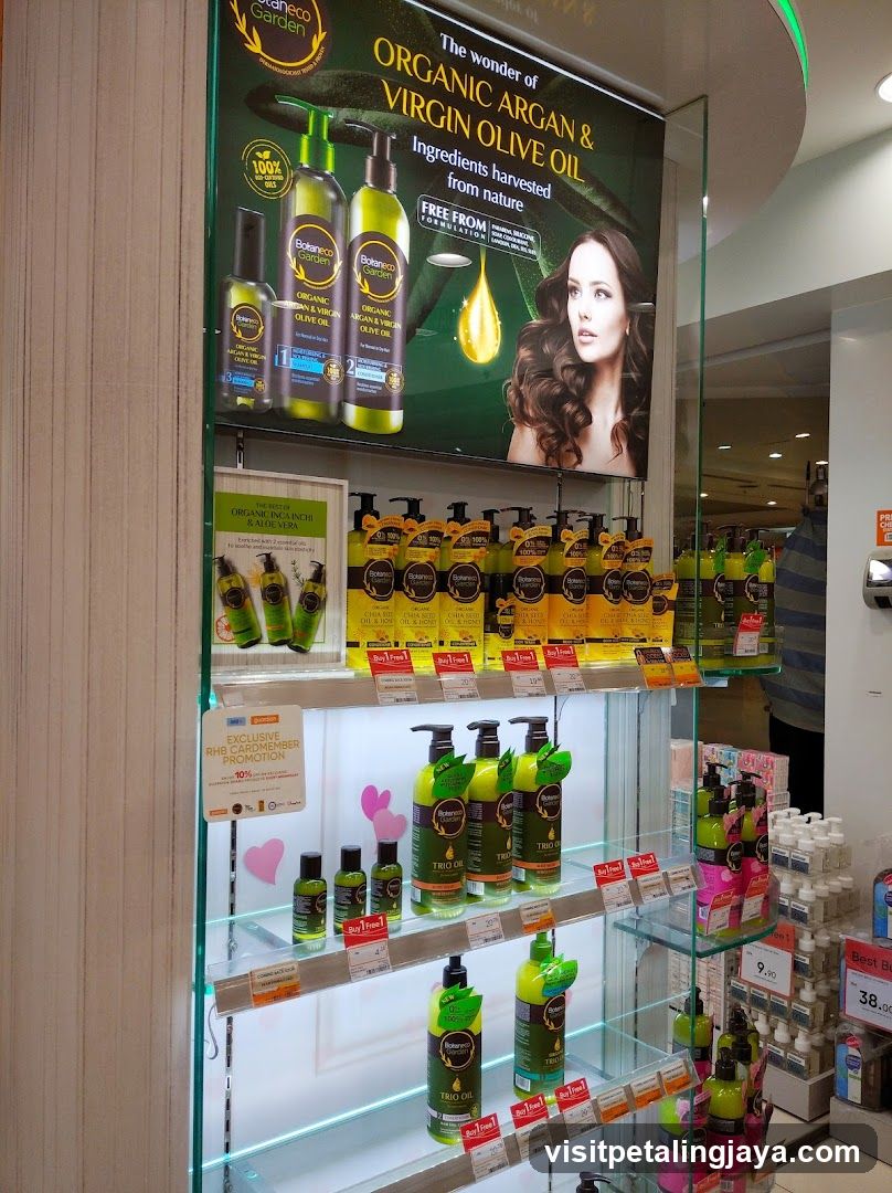 Organic Argan & Virgin Olive Oil Display