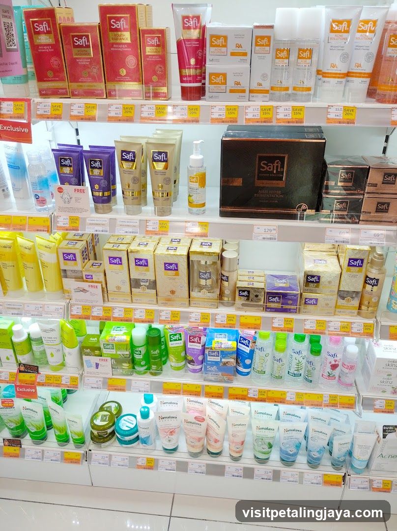 Safi Cosmetics Display Shelf