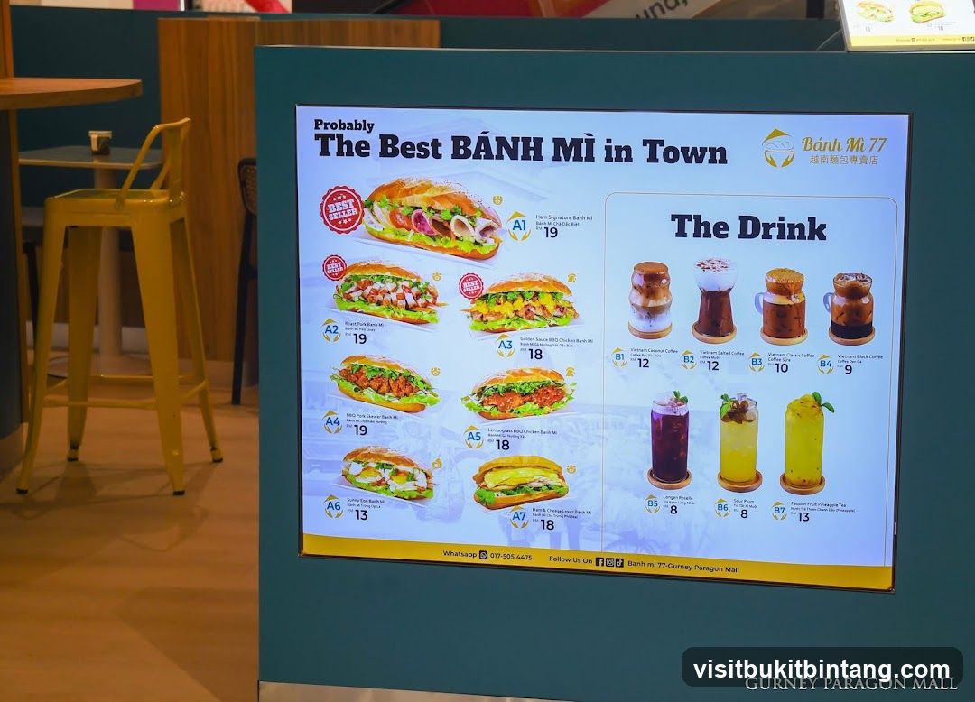 Banh Mi 77 Menu