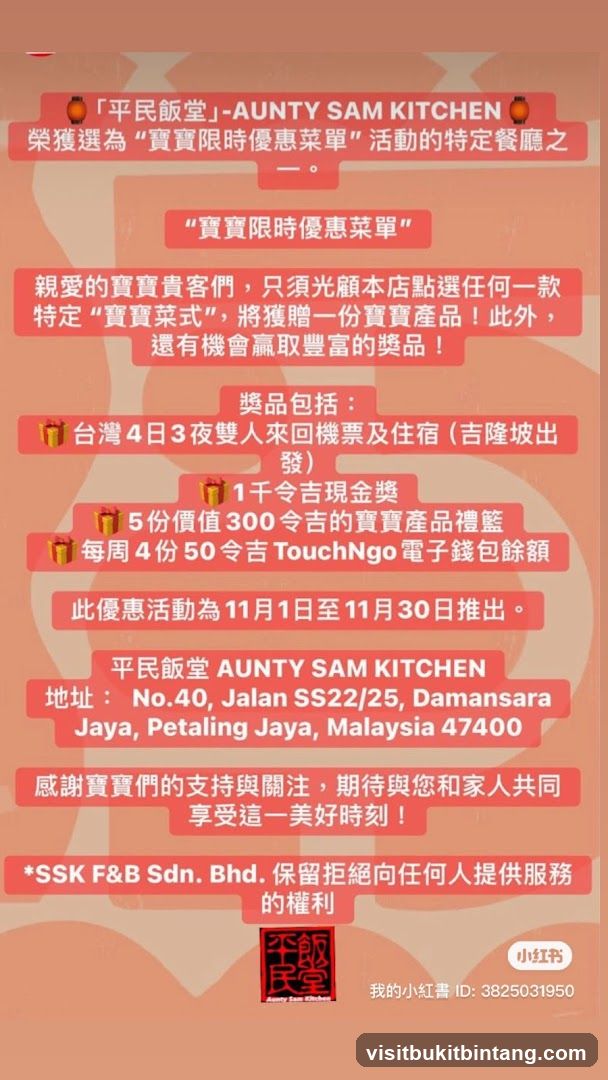 Aunty Sam Kitchen Promotion