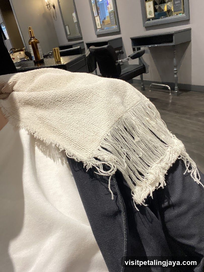 Salon Interior with Towel