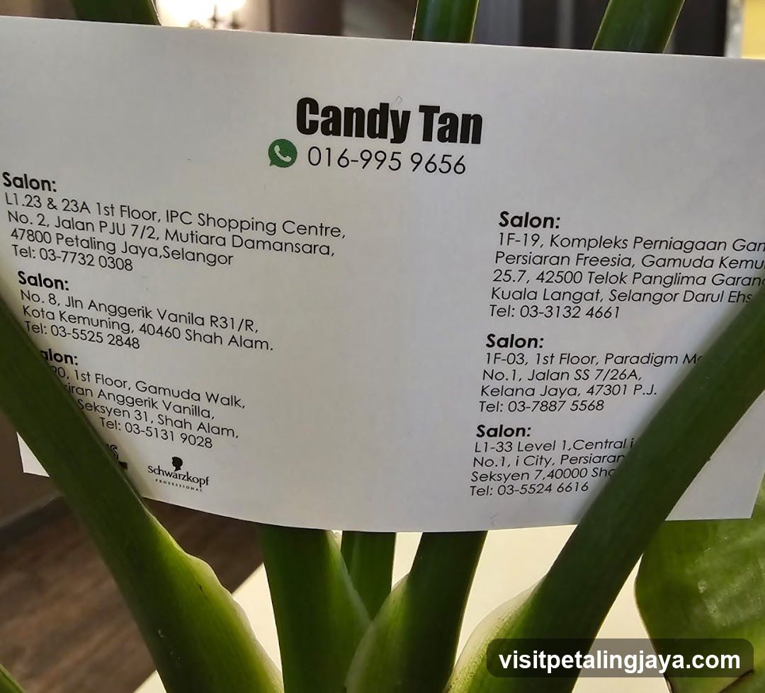 Candy Tan Salon Contact List