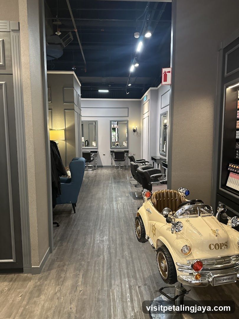 Salon Interior with Kids Car