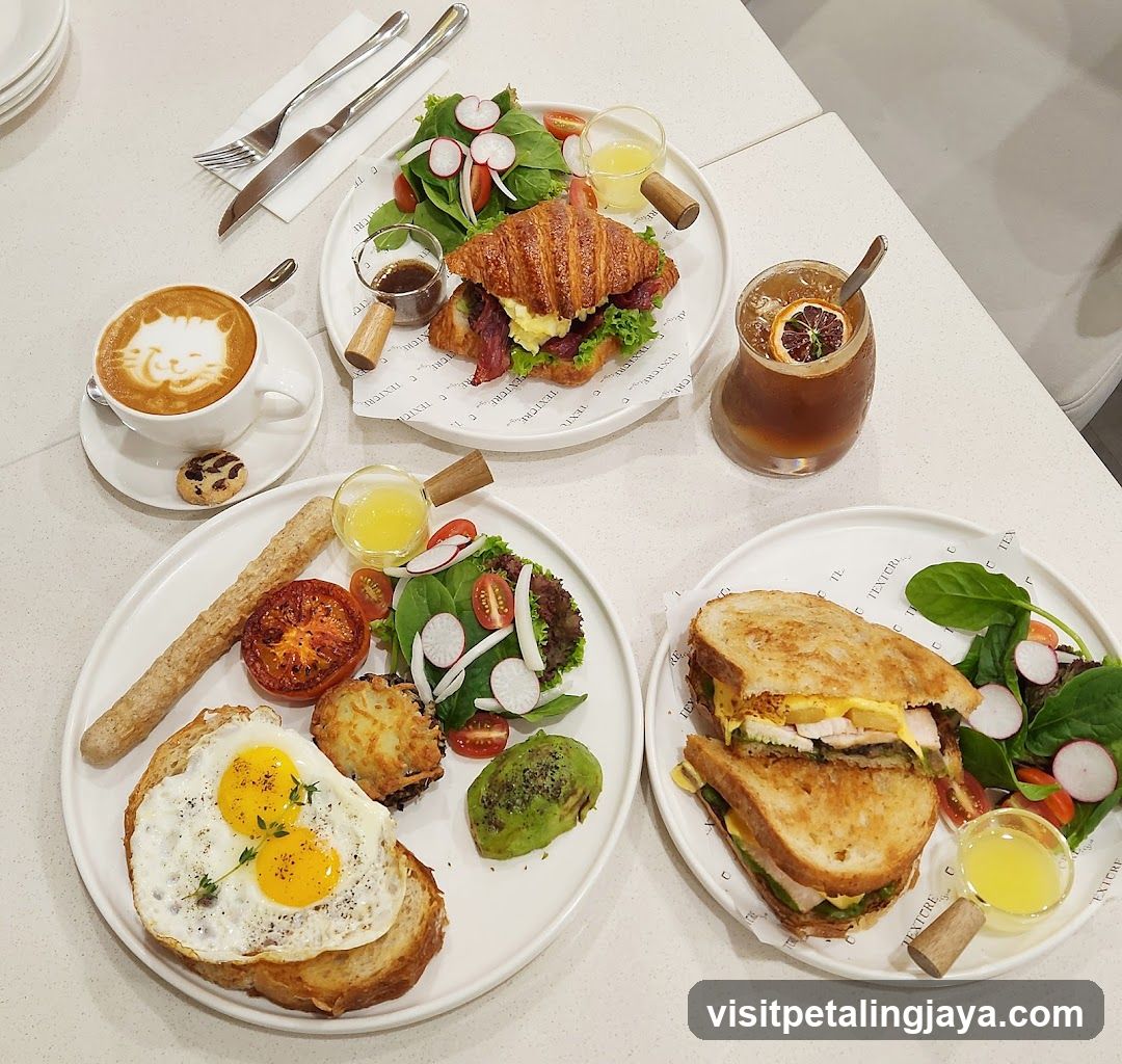 Breakfast Spread on White Table