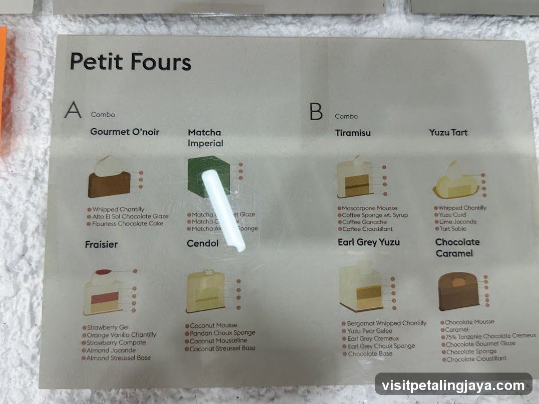 Petit Fours Menu Board
