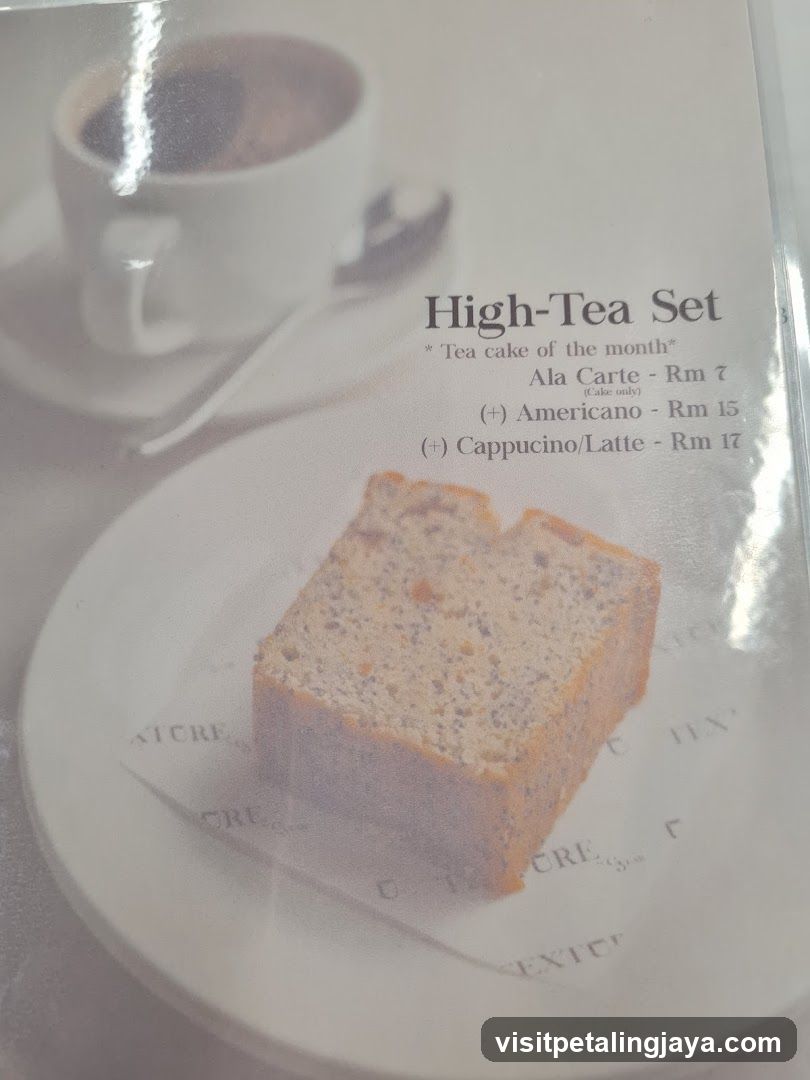 High-Tea Set Menu