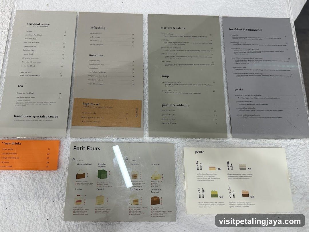 Coffee Shop Menu Spread