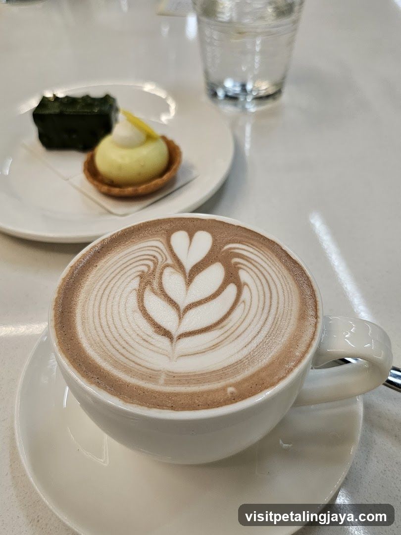 Latte Art Coffee and Pastries