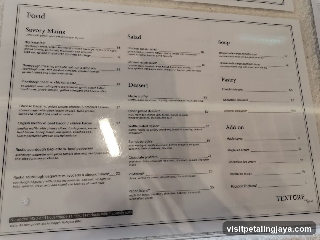 TEXTRE Menu Board