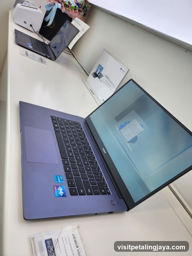 Laptop Display on Counter