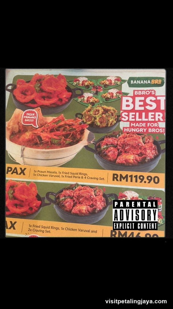 BBRO's Best Seller Menu Flyer