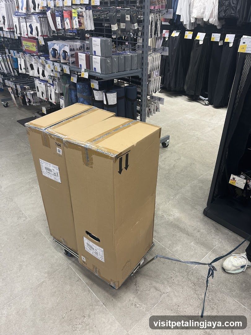 Store Interior with Large Box
