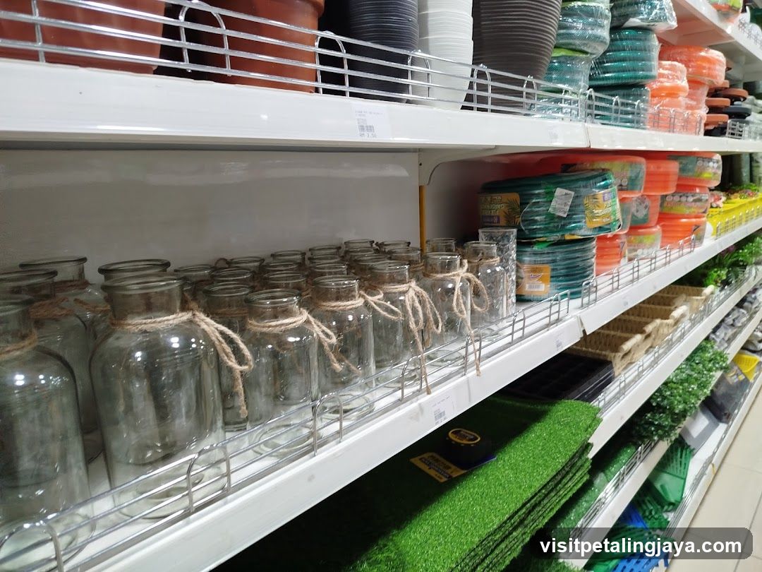Garden Supplies Shelf