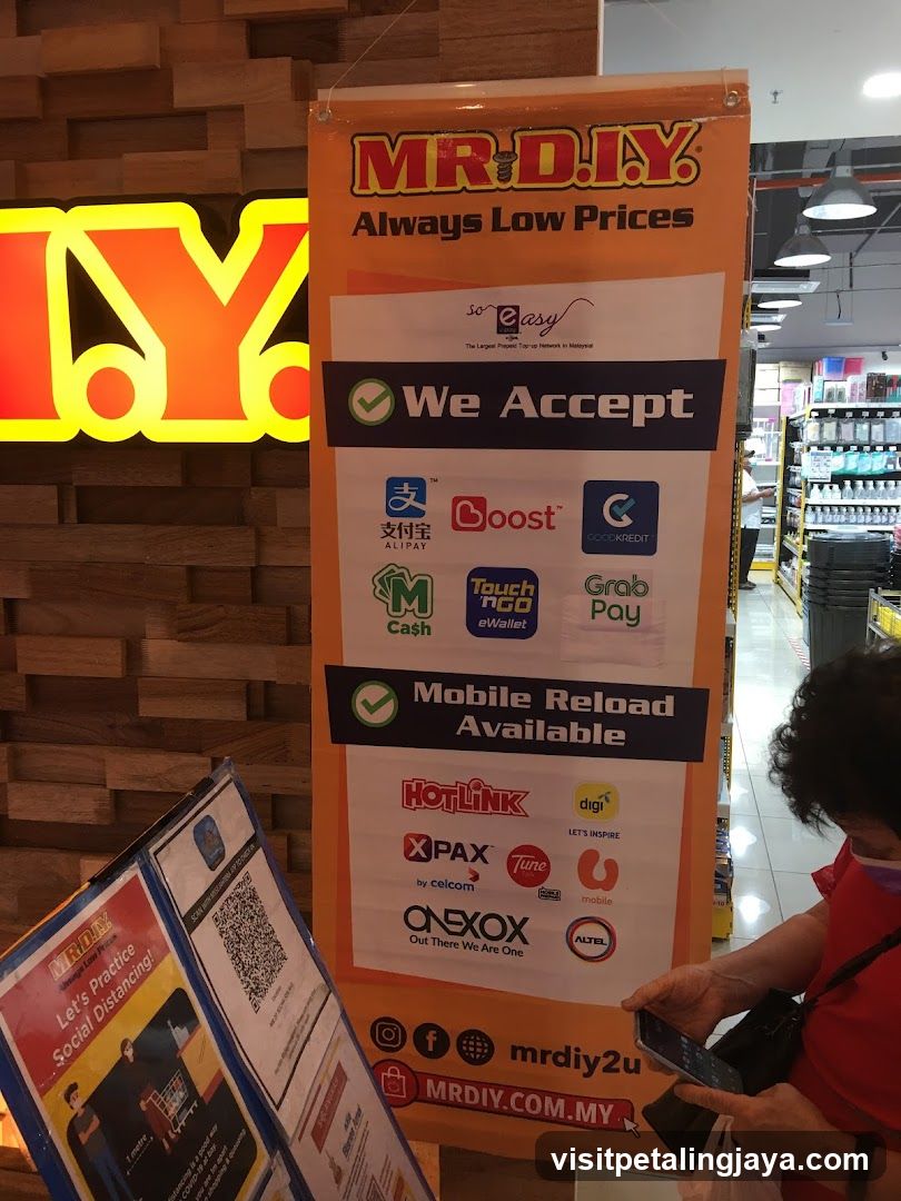 MR DIY Store Interior Signage