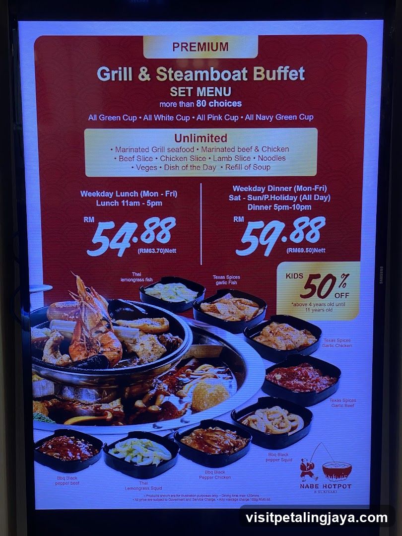 Grill & Steamboat Buffet Set Menu