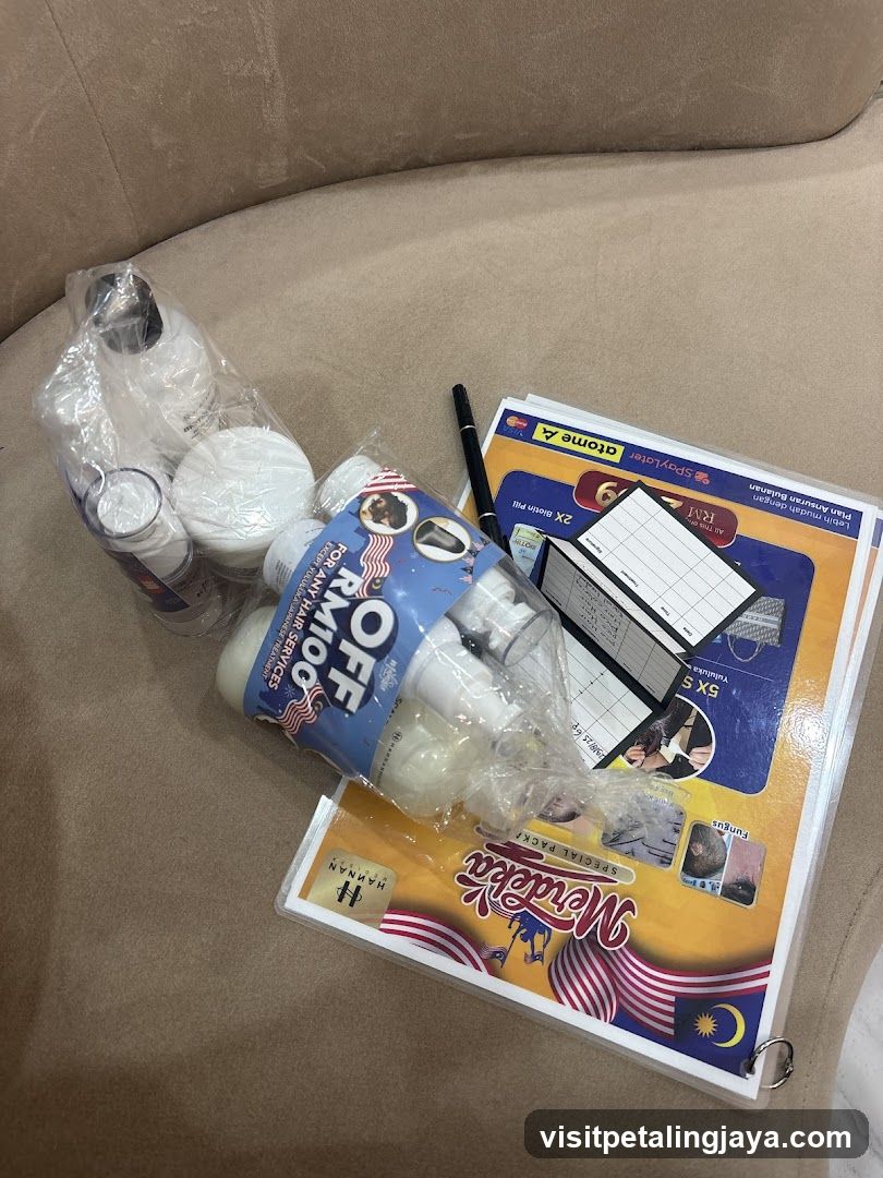 Air Freshener Products and Flyers on Sofa