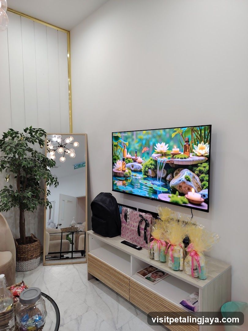 Living Room Interior with TV and Decor