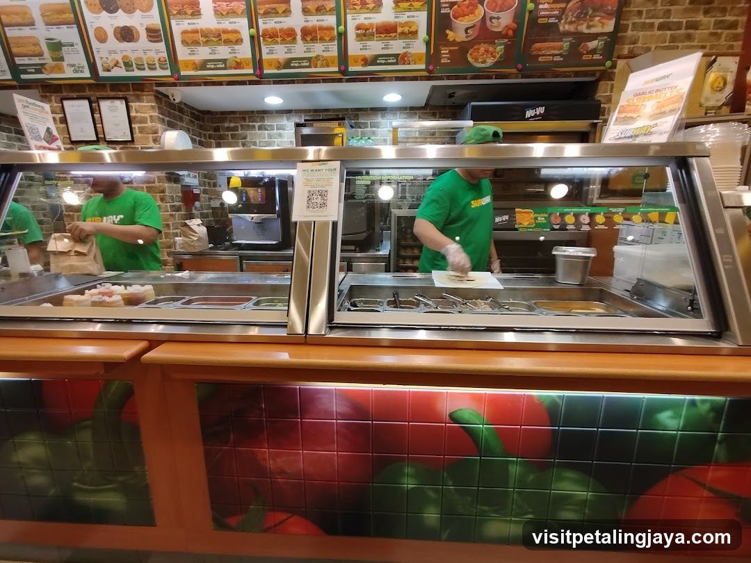 Subway Sandwich Counter Interior