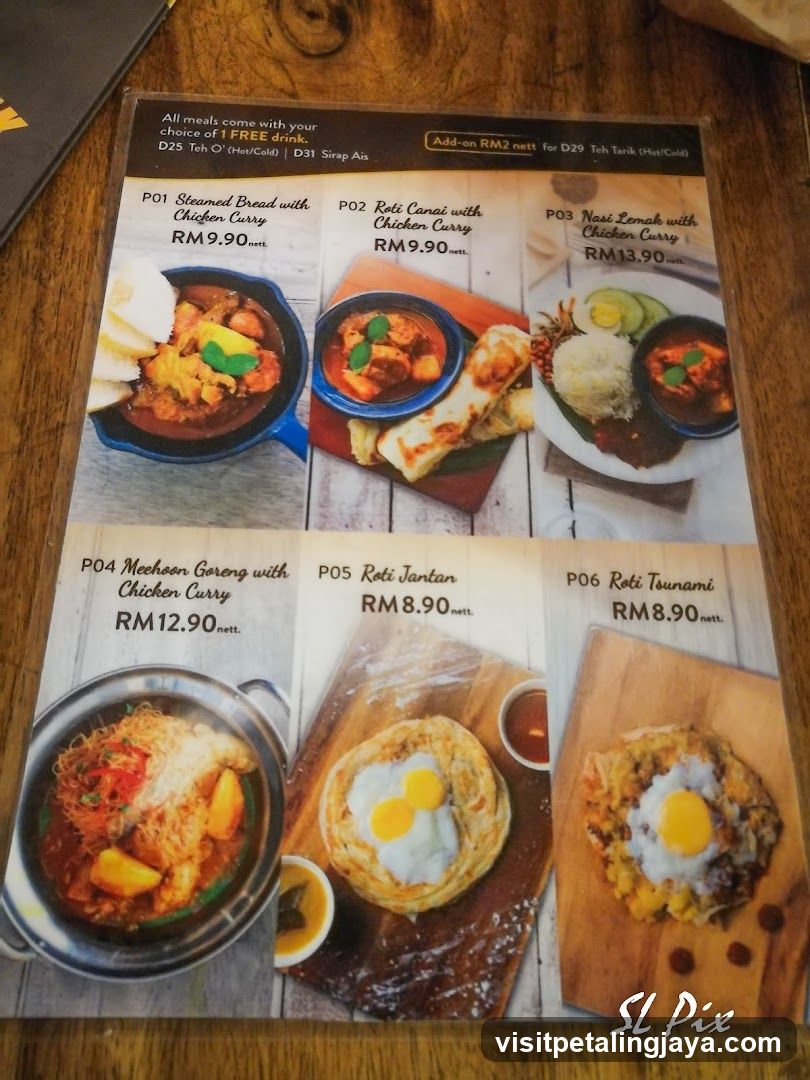 Food Menu with Dish Prices