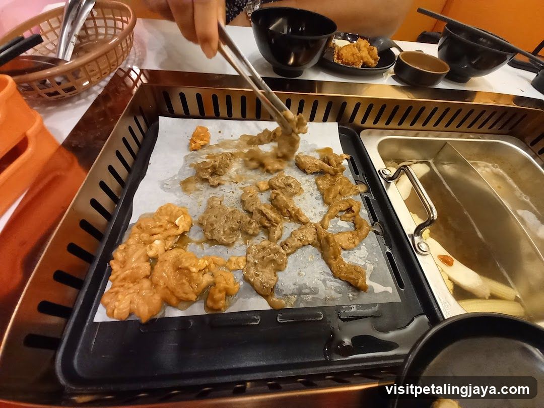 Grilled Meat at Hot Pot Restaurant