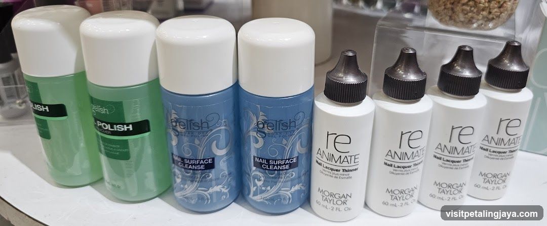 Gelish and Morgan Taylor Nail Care Products Display