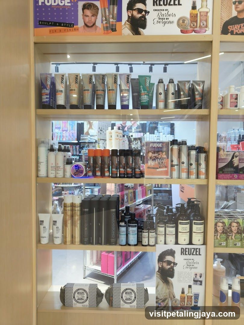 Reuzel and Fudge Barber Shop Display