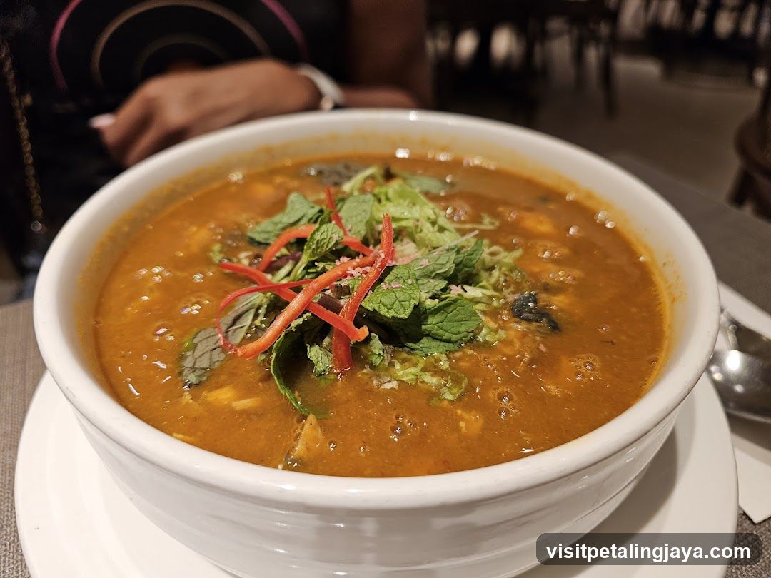Bowl of Soup with Garnish