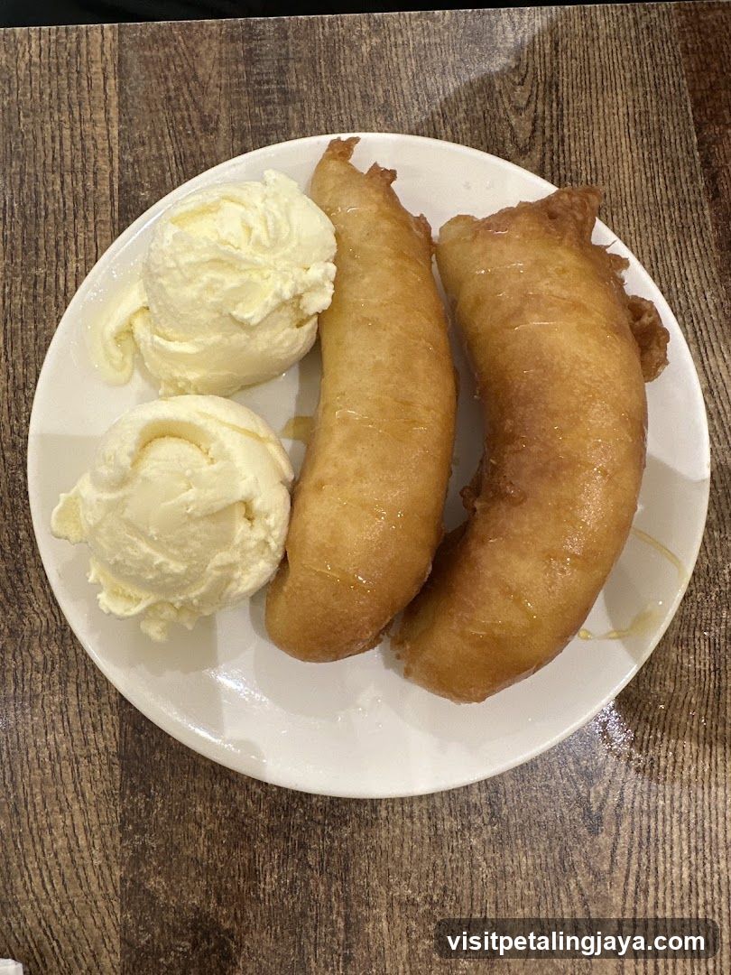 Fried Dough with Ice Cream