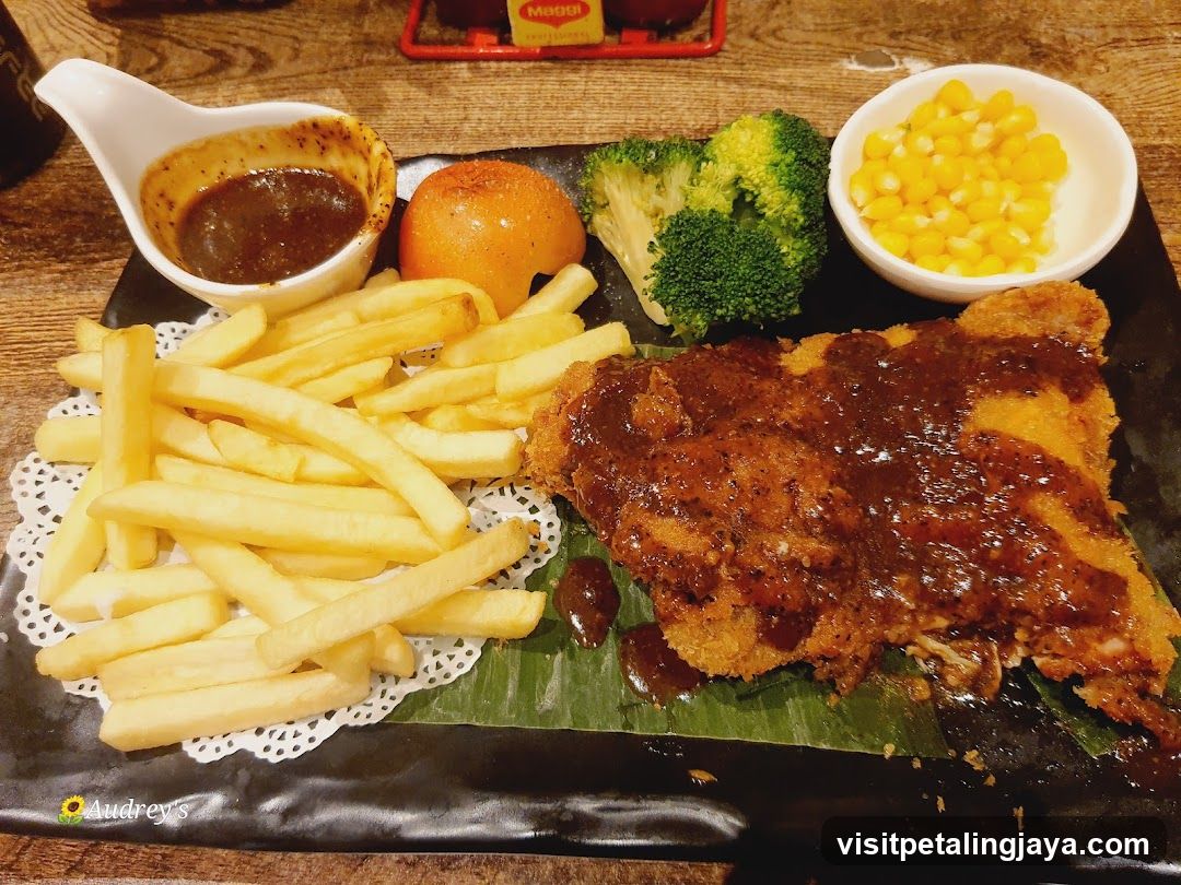 Breaded Cutlet with Fries and Sides