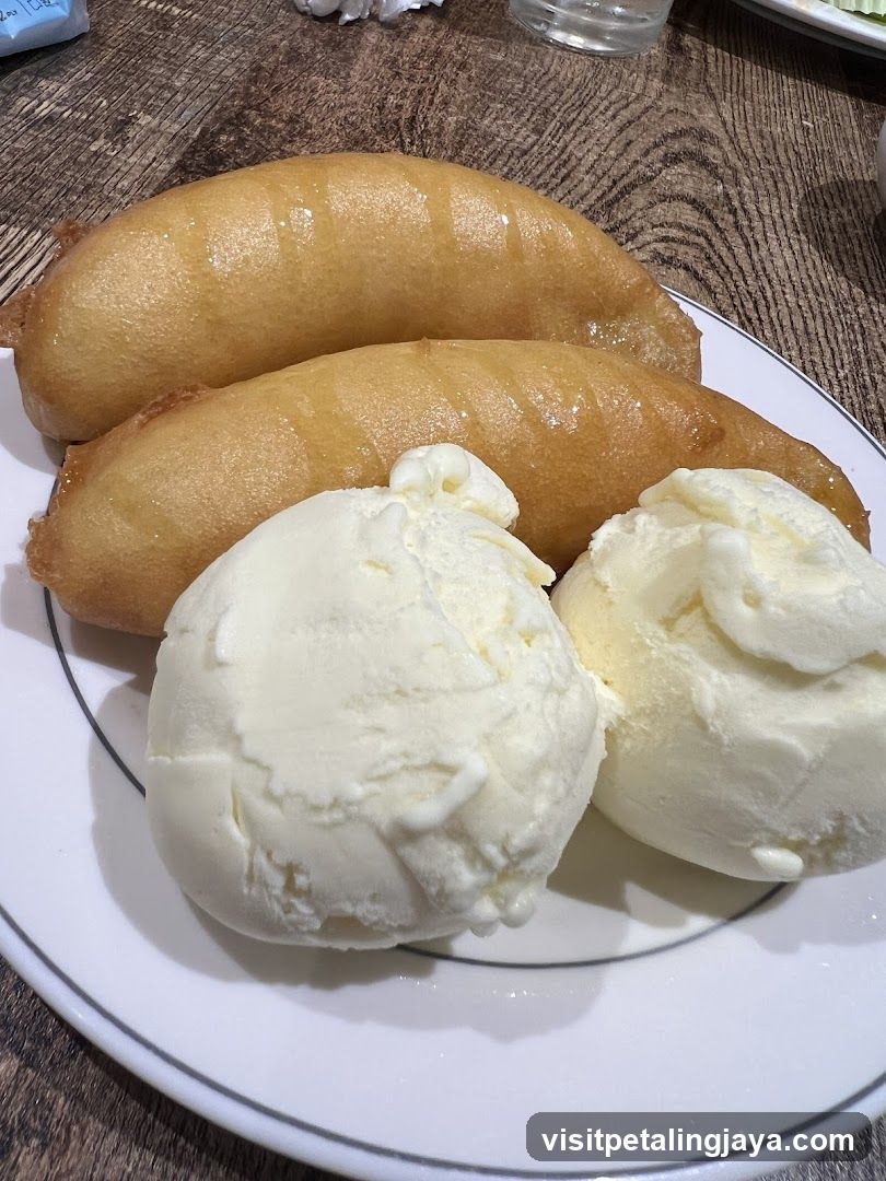 Fried Dough with Ice Cream