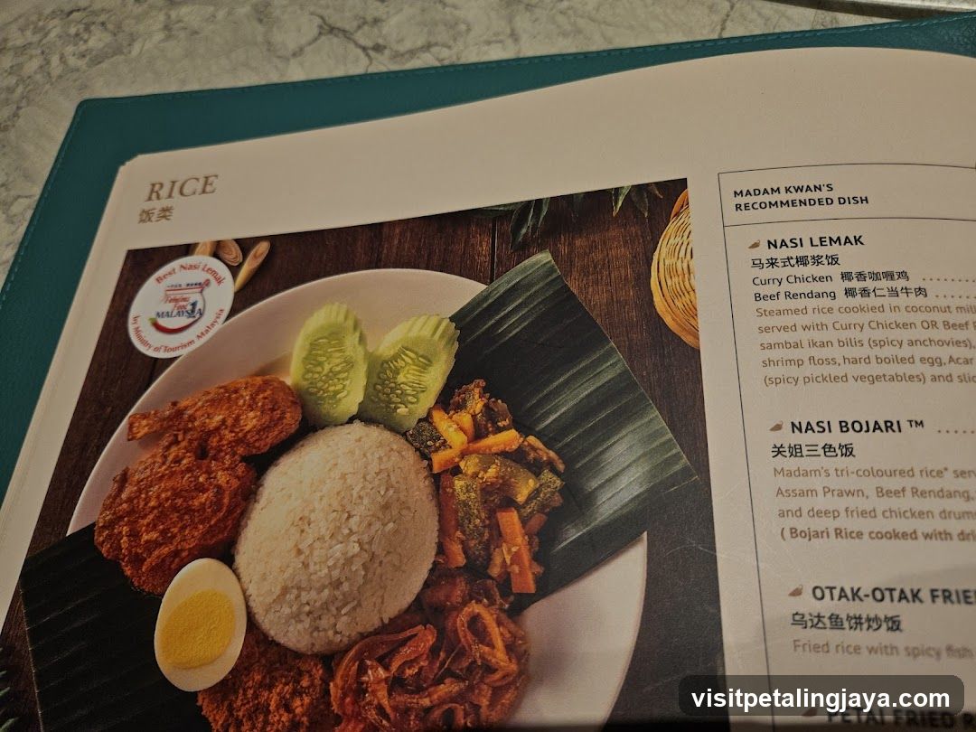Rice Menu Page