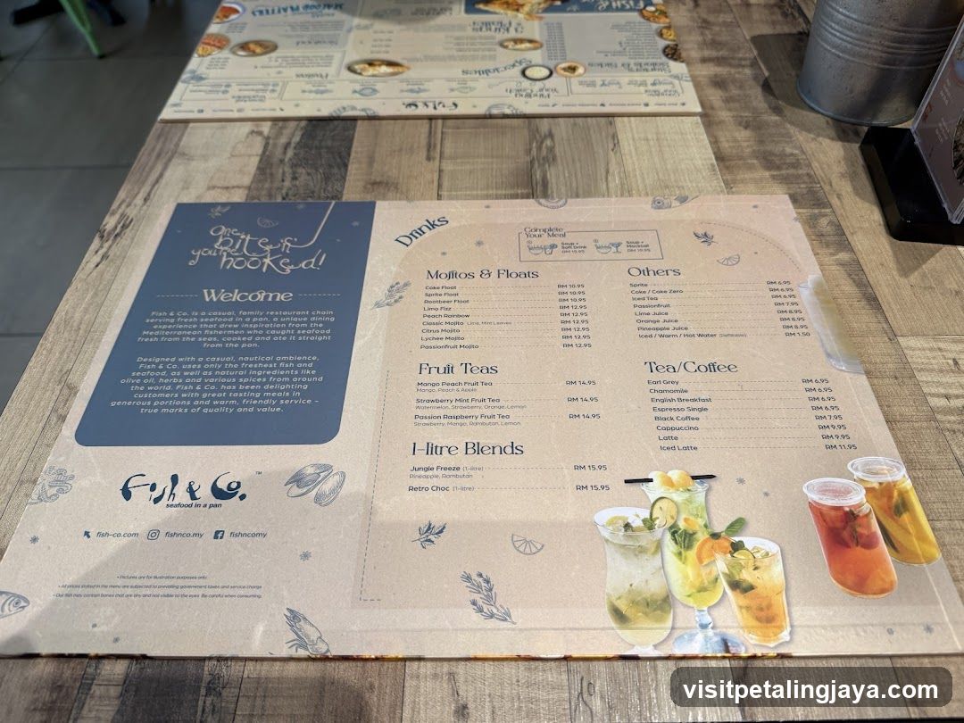 FISH & CO. Menu