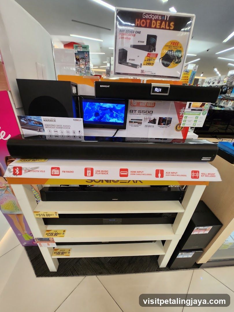 Electronics Display in Store