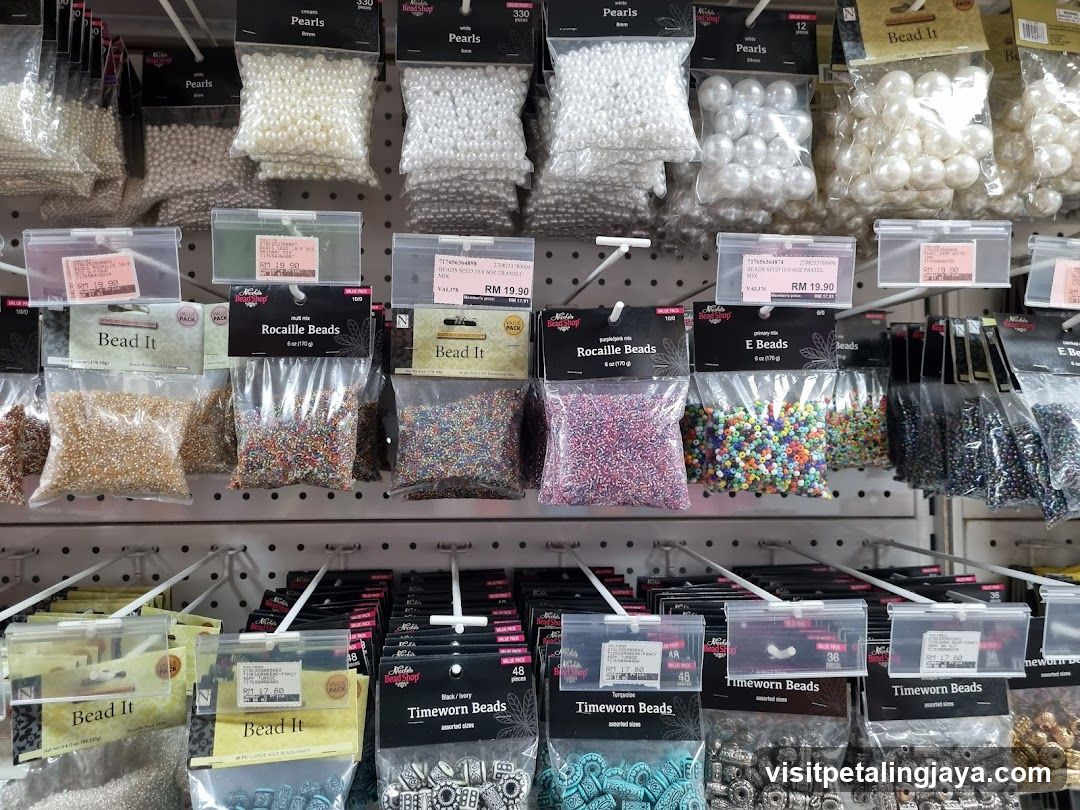 Beads and Craft Supplies Display