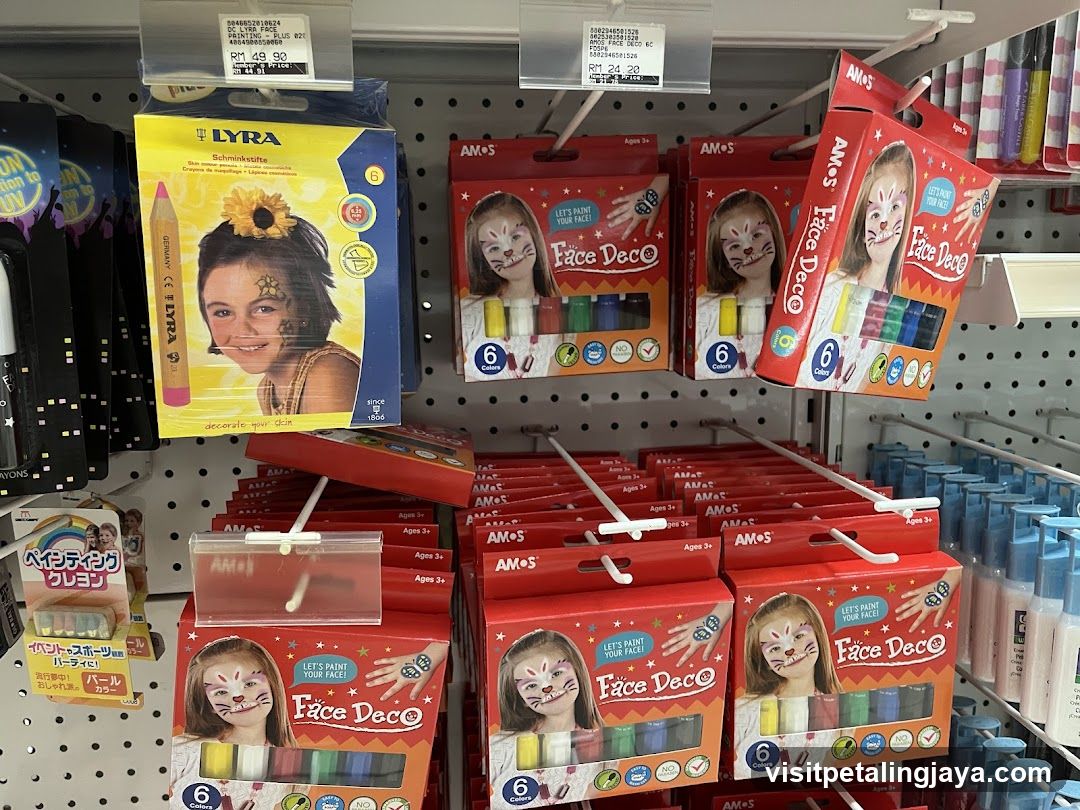 Face Painting Kits on Store Shelf