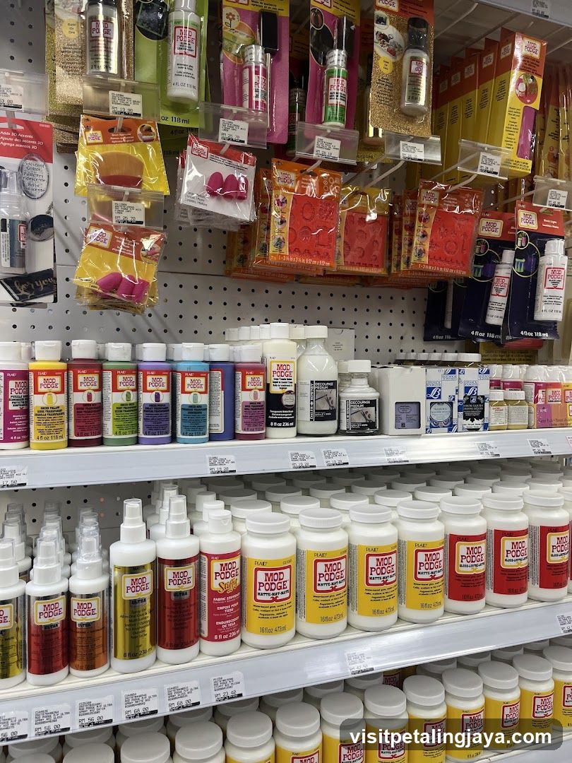 Craft Supplies Shelf