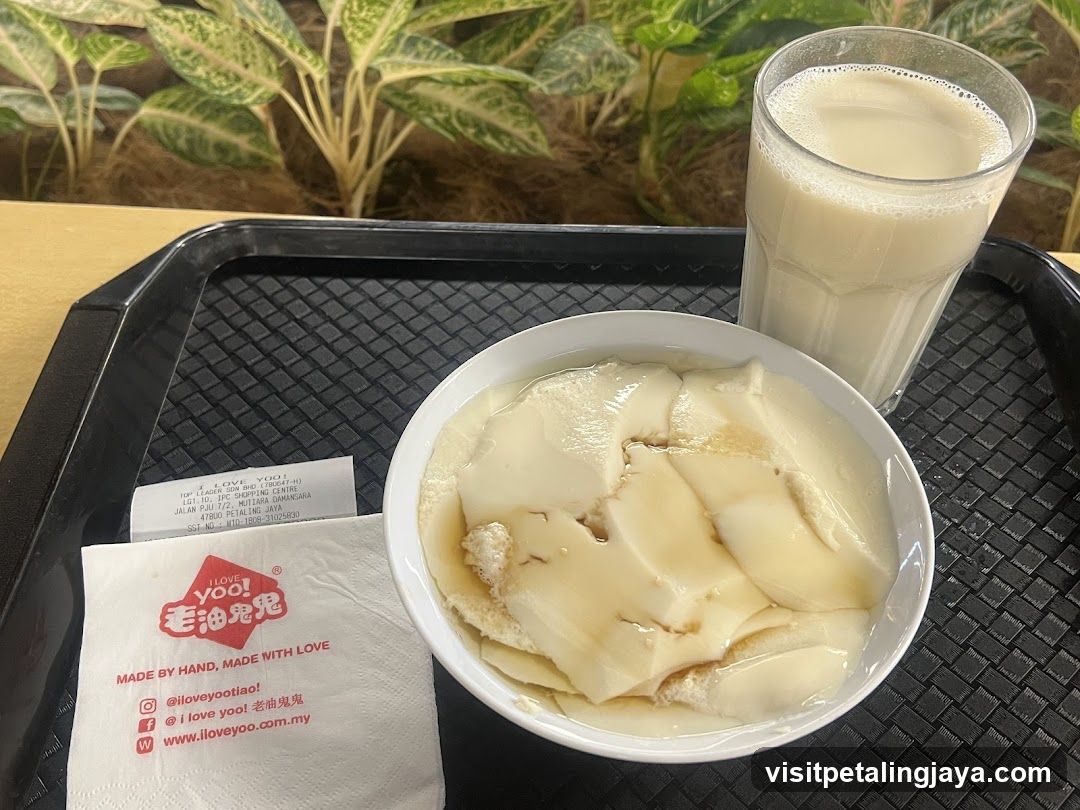 Yogurt and Milk Drink on Tray