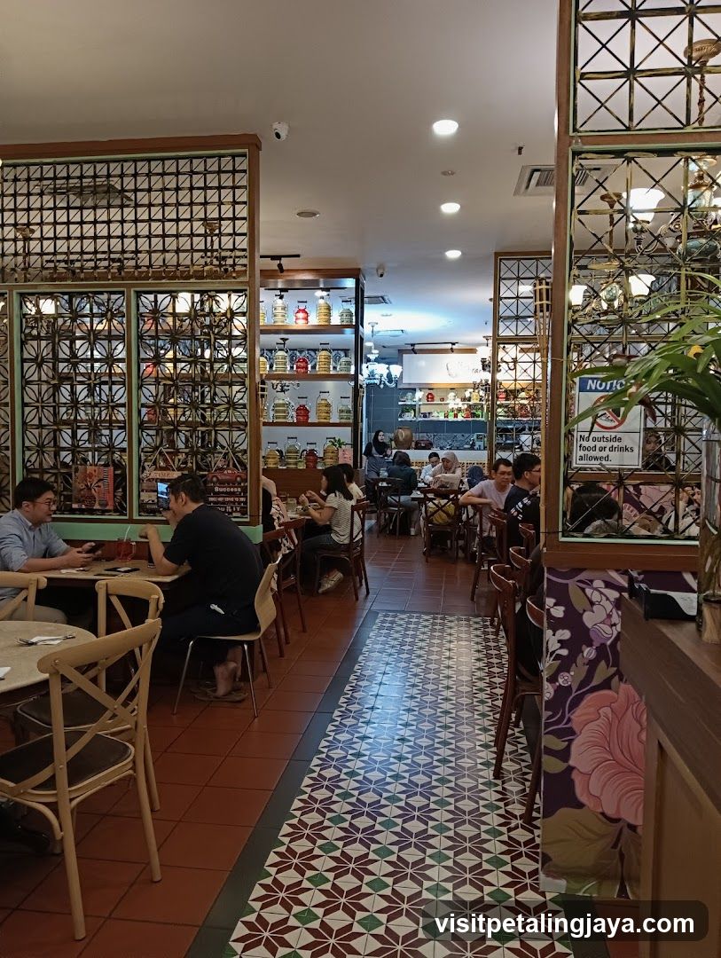 Interior of a restaurant or cafe