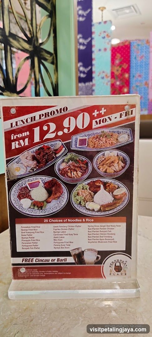 Lunch Promo Menu Board