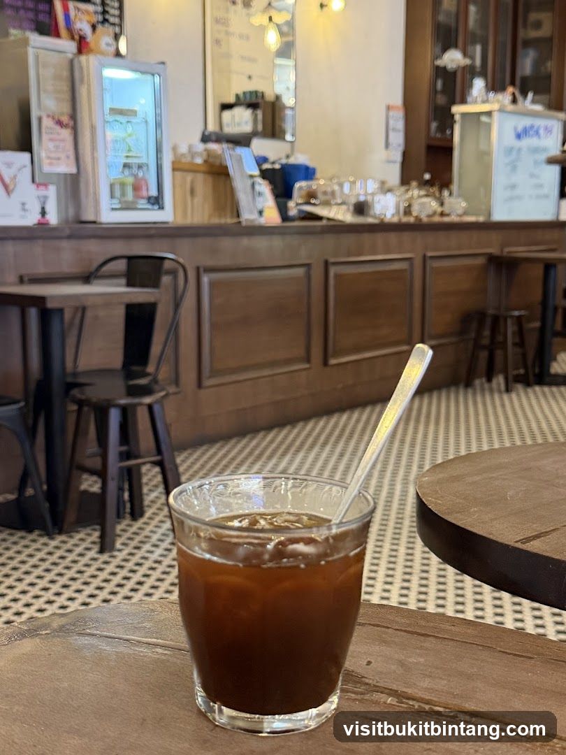 Iced Coffee at a Cafe