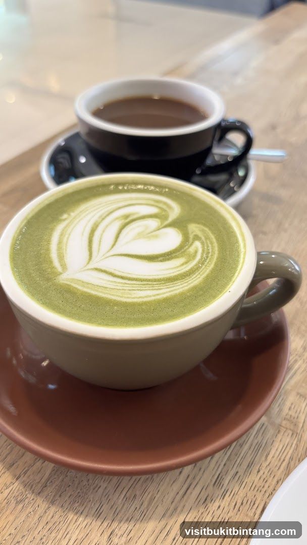 Matcha Latte and Coffee