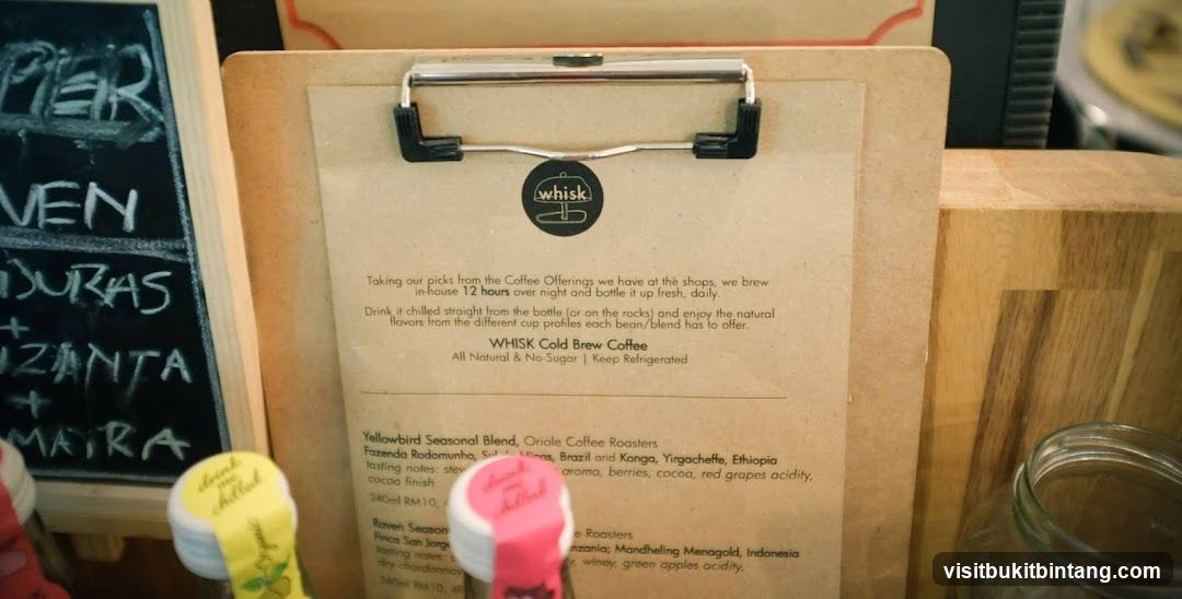 WHISK Cold Brew Coffee Menu